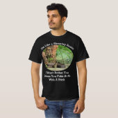 Slaapslang Quote T-Shirt - Katoetmonneske slang (Voorkant volledig)