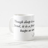 Slaapslapeloosheid beste vriend ironie citaat Jule Koffiemok (Voorkant links)