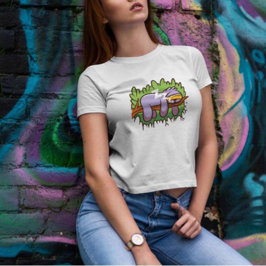 Slaapsleuf Cartoon Slaapmasker T-shirt