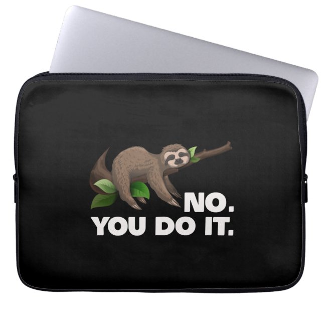 Slaapsleuf Nee, u doet het met een slanke laptop Laptop Sleeve (Voorkant)