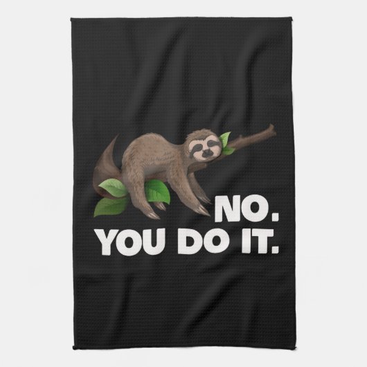 Slaapsleuf Nee, u doet het met een slanke laptop Theedoek (Verticaal)