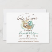 Slaapsleuf, palm, pooldots Baby shower Kaart (Voorkant)