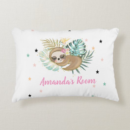 Slaapsleuf, sterren, prinses accent kussen (Voorkant)