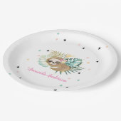 Slaapsleuf, sterren, prinses papieren bordje (Gekanteld)