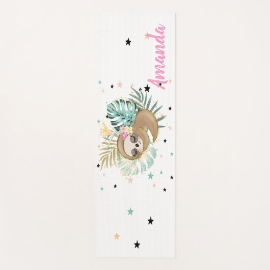 Slaapsleuf, sterren, prinses yogamat (Voorkant)