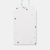 Slaapsleuf voor geluid, sterren cadeaulabel (Achterkant)