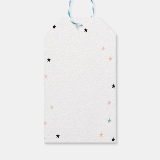 Slaapsleuf voor geluid, sterren cadeaulabel (Achterkant)