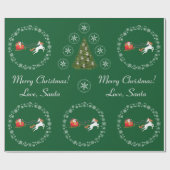 Slaapsneeuw Merry Xmas Trees Green van Unicorn San Cadeaupapier (Vlak)