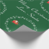 Slaapsneeuw Merry Xmas Trees Green van Unicorn San Cadeaupapier (Hoek)