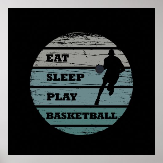 slaapspel basketbal poster (Voorkant)