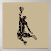 slaapspel basketbal poster (Voorkant)
