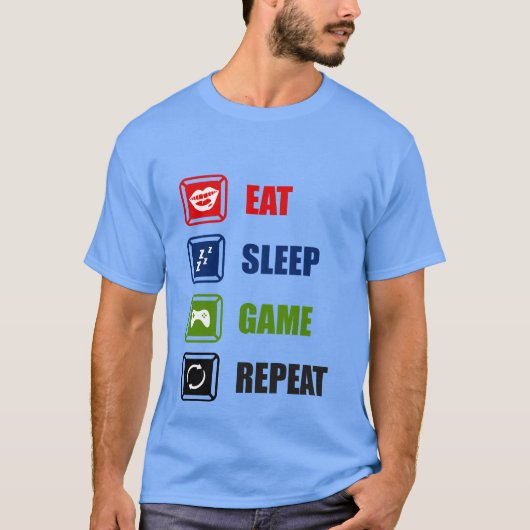 Slaapspel herhalen woord T-Shirt (Voorkant)