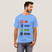 Slaapspel herhalen woord T-Shirt (Voorkant volledig)