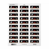 Slaapspook in verlaten stad halloween nacht etiket (Full Sheet)