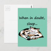 Slaapstand Briefkaart (Voorkant / Achterkant)