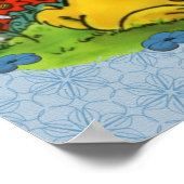 Slaapstand door zonnebloemen poster (Hoek)