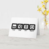 Slaapstand Eat Herhalen Kaart (Gele Bloem)