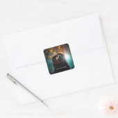 slaapstand geactiveerd vierkante sticker (Envelop)