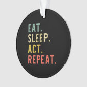 Slaapstand herhalen actrice-actrice-cadeau ornament (voorkant)