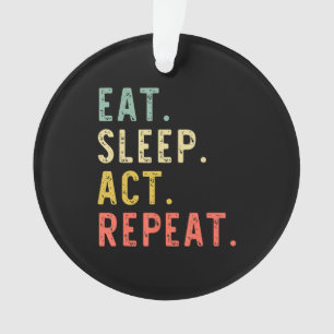 Slaapstand herhalen actrice-actrice-cadeau ornament