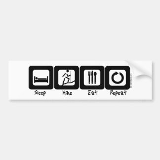 Slaapstand herhalen bumpersticker