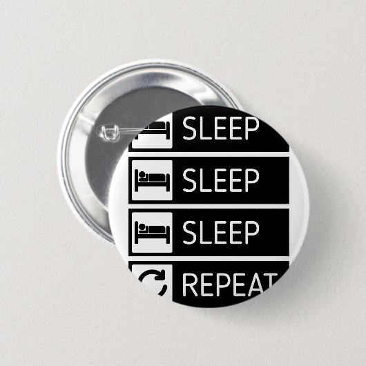 Slaapstand herhalen ronde button 5,7 cm (Voorkant /achterkant)