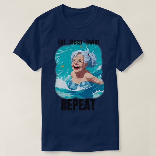 Slaapstand herhalen t-shirt (Design voorkant)