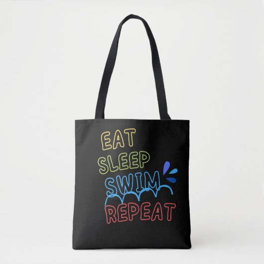 Slaapstand herhalen tote bag (Voorkant)