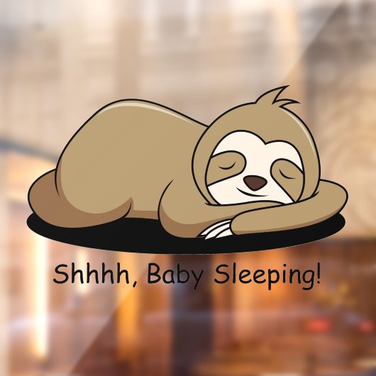 Slaapstand in ontwerpvenster Cling Raamsticker (Vel 2)