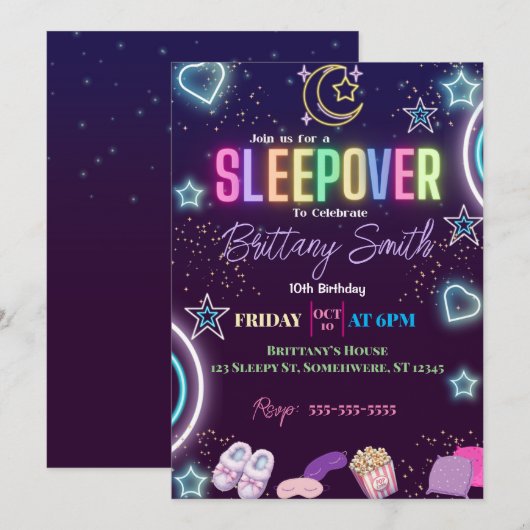 Slaapstand Kaart (Voorkant / Achterkant)