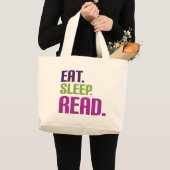 slaapstand lezen grote tote bag (Voorkant (product))