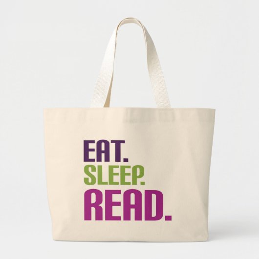 slaapstand lezen grote tote bag (Voorkant)