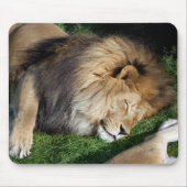 Slaapstand Lion Mousepad Muismat (Voorkant)