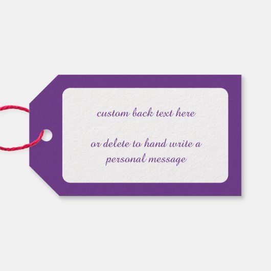 Slaapstand met kerstkat met muizen in voorraad cadeaulabel (Achterkant Horizontaal)