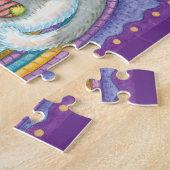 Slaapstand met kerstkat met muizen in voorraad legpuzzel (Zijkant)