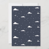 Slaapstand op Baby shower Kaart (Achterkant)