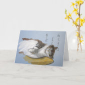 Slaapstand op Wenskaart Kaart (Gele Bloem)