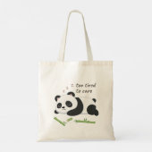 Slaapstand Panda – Knuffelige Lui Beer Kunst Tote Bag (Achterkant)