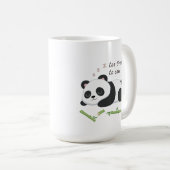 Slaapstand Panda – Schattigee luie Beer kunst Koffiemok (Voorkant rechts)