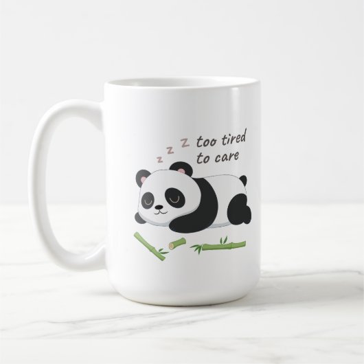 Slaapstand Panda – Schattigee luie Beer kunst Koffiemok (Links)