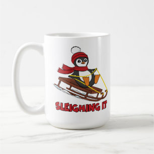 Slaapstand - Sneeuwslaapstand Cute Penguin Winter Koffiemok
