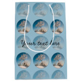 Slaapstand van de skiër medium cadeauzakje (Voorkant)