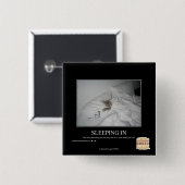 Slaapstand Vierkante Button 5,1 Cm (Voorkant /achterkant)