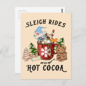 Slaapsteen en hete cacao briefkaart (Voorkant / Achterkant)