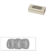 Slaapstempel met rolblok rubberstempel (Gestempeld)