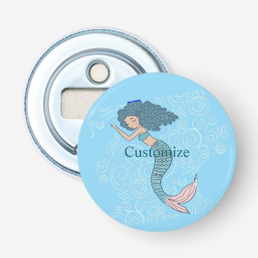 Slaapster Meermin Thunder_Cove Button Flesopener (Voorkant)
