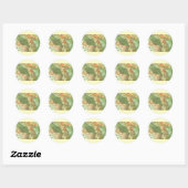 Slaapster Prinses, Klassiek Sprookje Ronde Sticker (Vel)