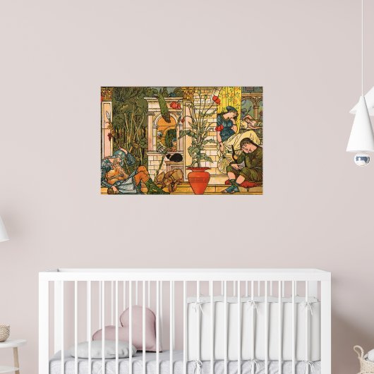 Slaapster uit het Victoriaanse tijdperk door Walte Poster (Kinderkamer 2)