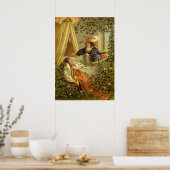 Slaapster, Victoriaanse Sprookjes Vintage Poster (Keuken)