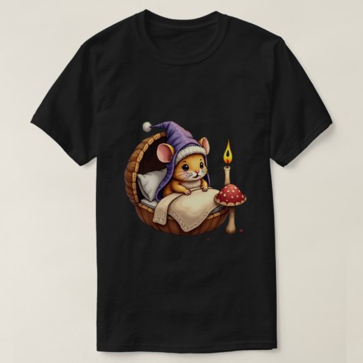 Slaapstijd voor de relmuis t-shirt (Design voorkant)